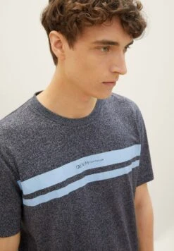TOM TAILOR Denim T-Shirt Print - Sky Captain Blue Non Solid -Tom Tailor 5922a059cc11488582caa1e45f5d4252