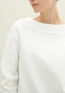 Tom Tailor Mit Struktur - Sweater - Whisper White -Tom Tailor 59567ac65cd045b9b3e0c0cea51fe269