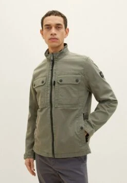 Tom Tailor Mit Stehkragen - Lichte Jas - Dusty Olive Green