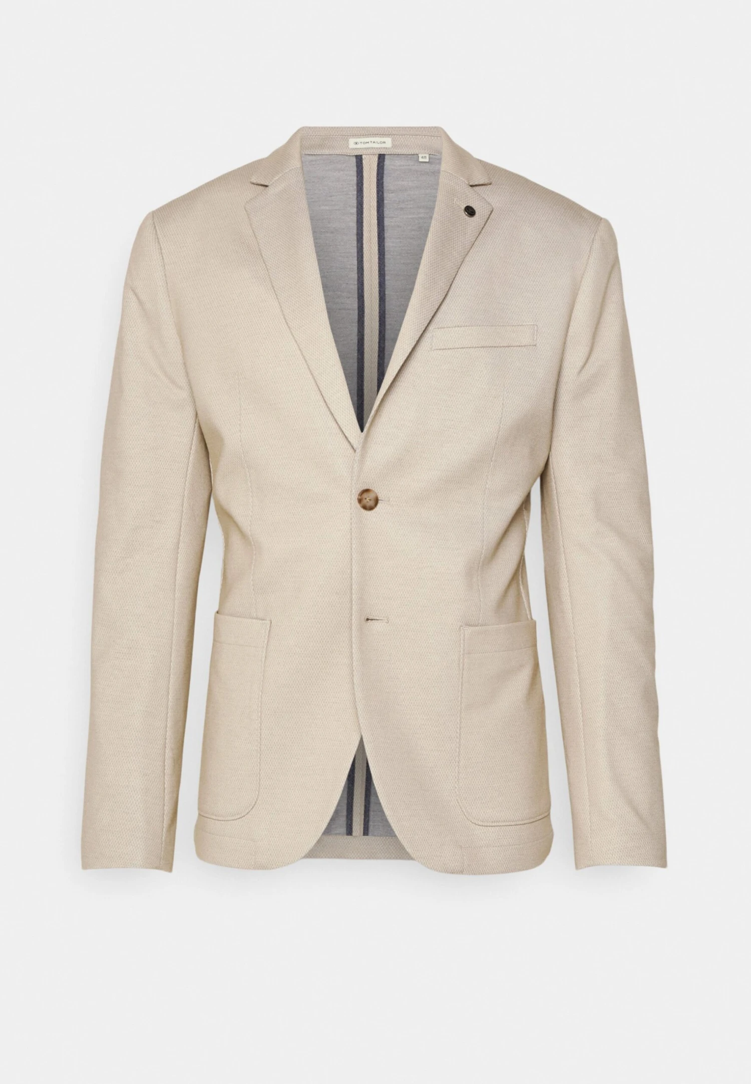 Tom Tailor Casual- Blazer - Sand Dobby Structure 1 Tom Tailor Casual- Blazer - Sand Dobby Structure