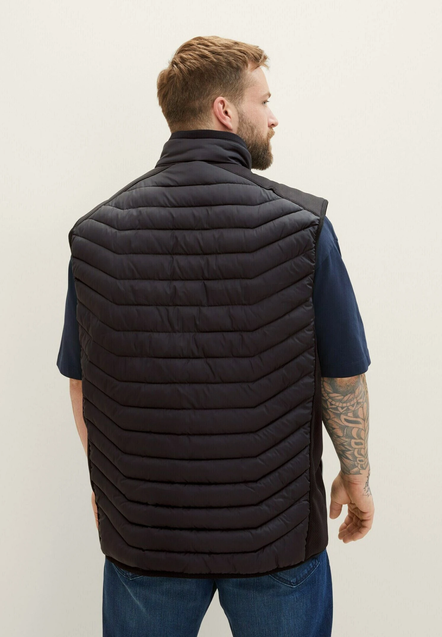 Tom Tailor Plus - Hybrid - Bodywarmer - Black 2 Tom Tailor Plus - Hybrid - Bodywarmer - Black - Afbeelding 2