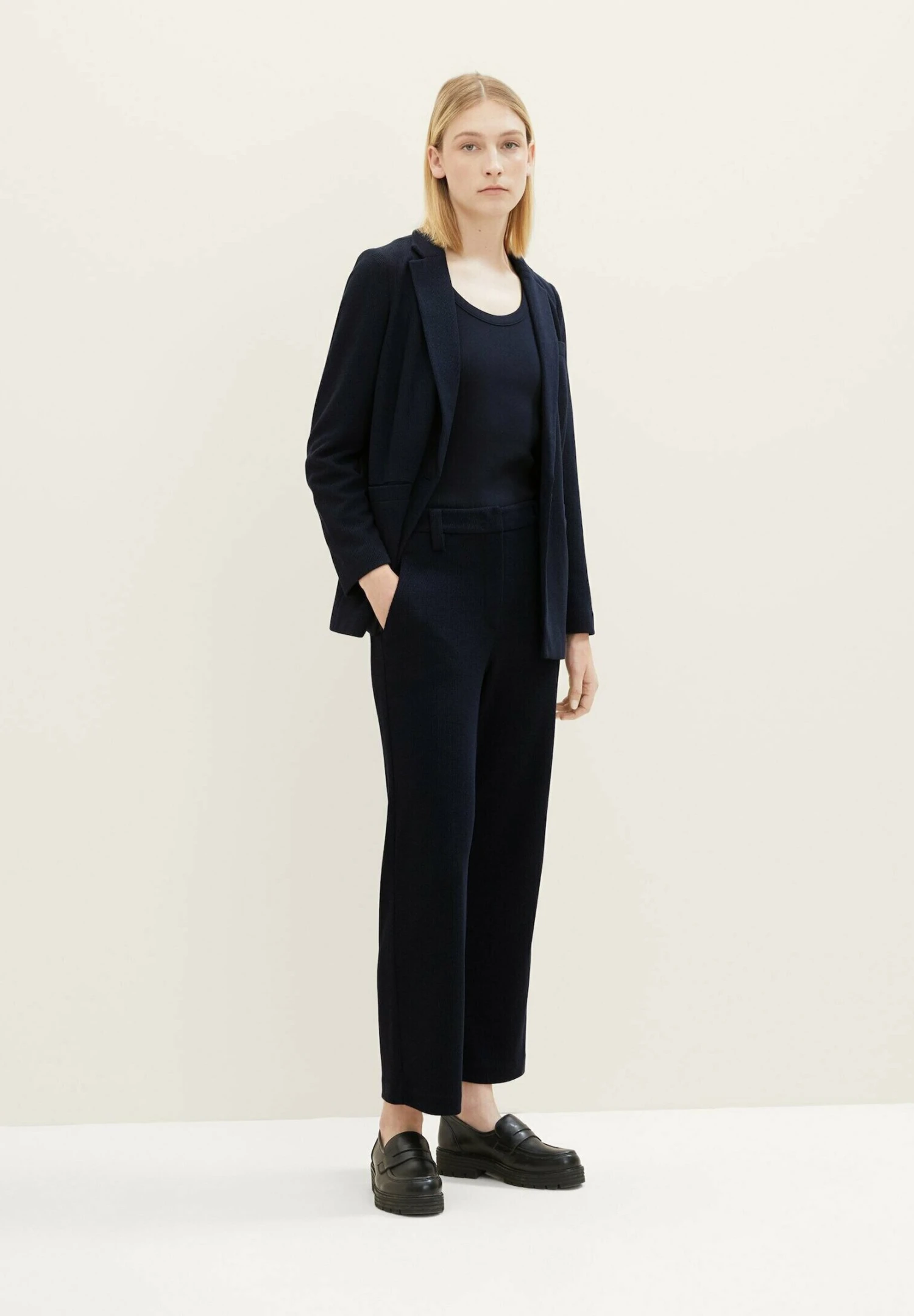 Tom Tailor Lea Straight- Broek - Sky Captain Blue 2 Tom Tailor Lea Straight- Broek - Sky Captain Blue - Afbeelding 2