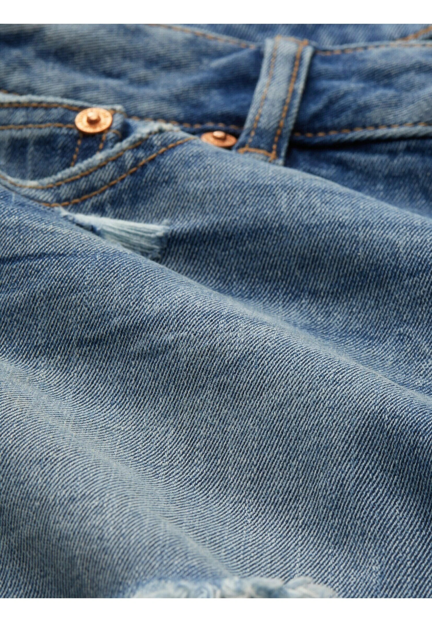 TOM TAILOR Denim Im Used Look - Jeansshort - Destroyed Mid Stone Blue Denim 8 TOM TAILOR Denim Im Used Look - Jeansshort - Destroyed Mid Stone Blue Denim - Afbeelding 8