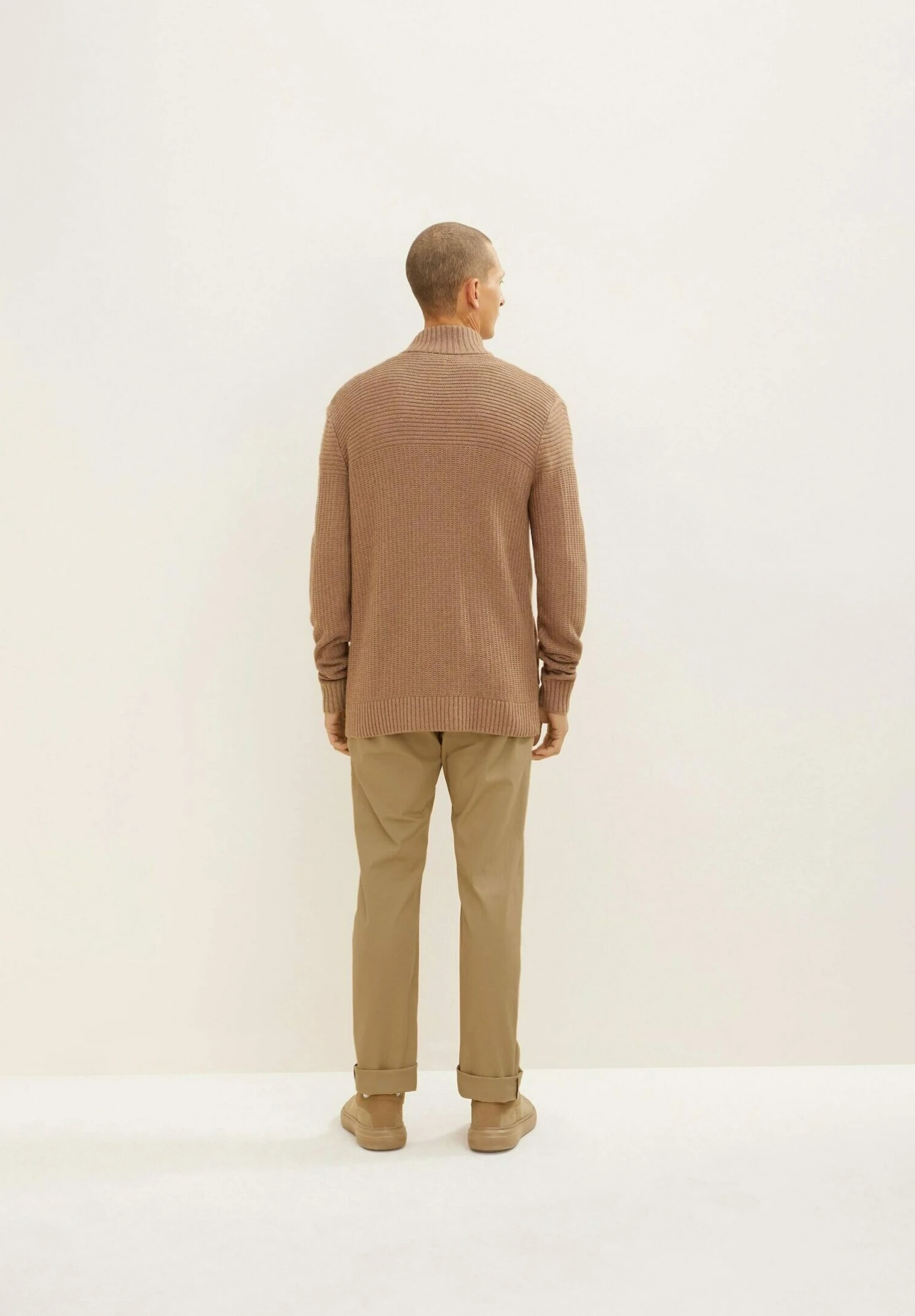 Tom Tailor Mit Struktur - Vest - Havana Brown Melange 3 Tom Tailor Mit Struktur - Vest - Havana Brown Melange - Afbeelding 3