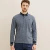 Tom Tailor Poloshirt - Blue Grey Two Tone Pique