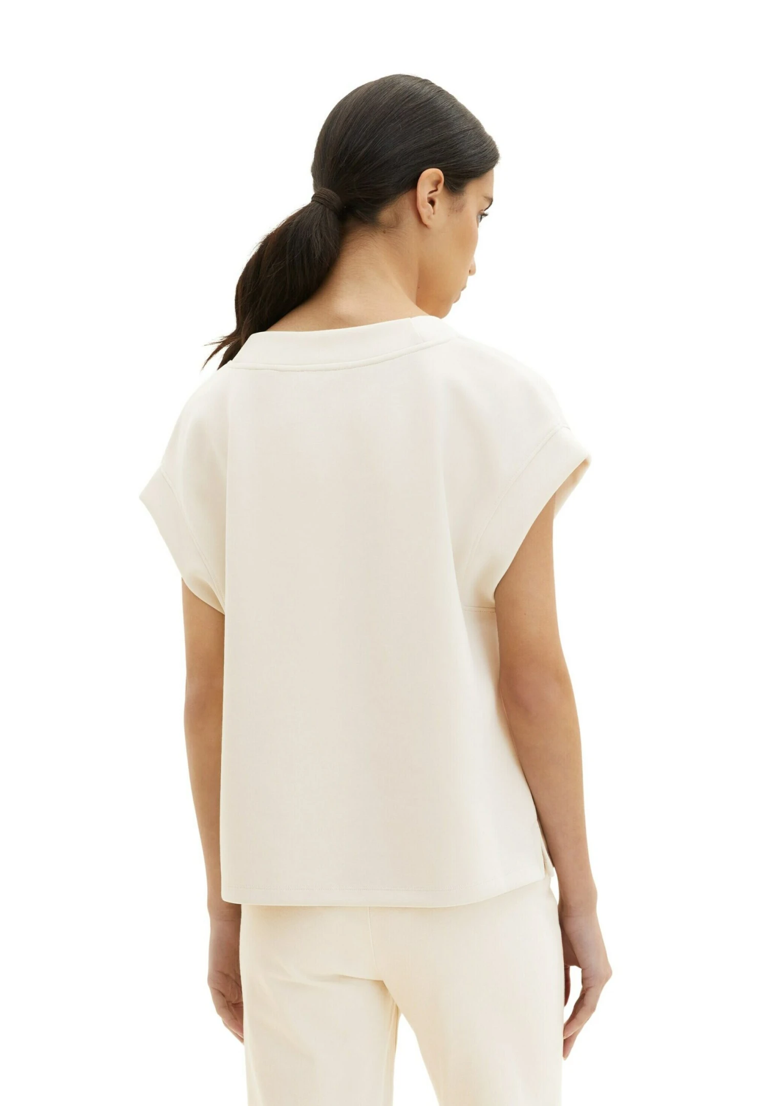 Tom Tailor T-Shirt Basic - Dusty Beige 3 Tom Tailor T-Shirt Basic - Dusty Beige - Afbeelding 3