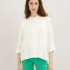 Tom Tailor Loose Fit- Overhemdblouse - Whisper White