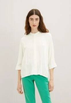 Tom Tailor Loose Fit- Overhemdblouse - Whisper White