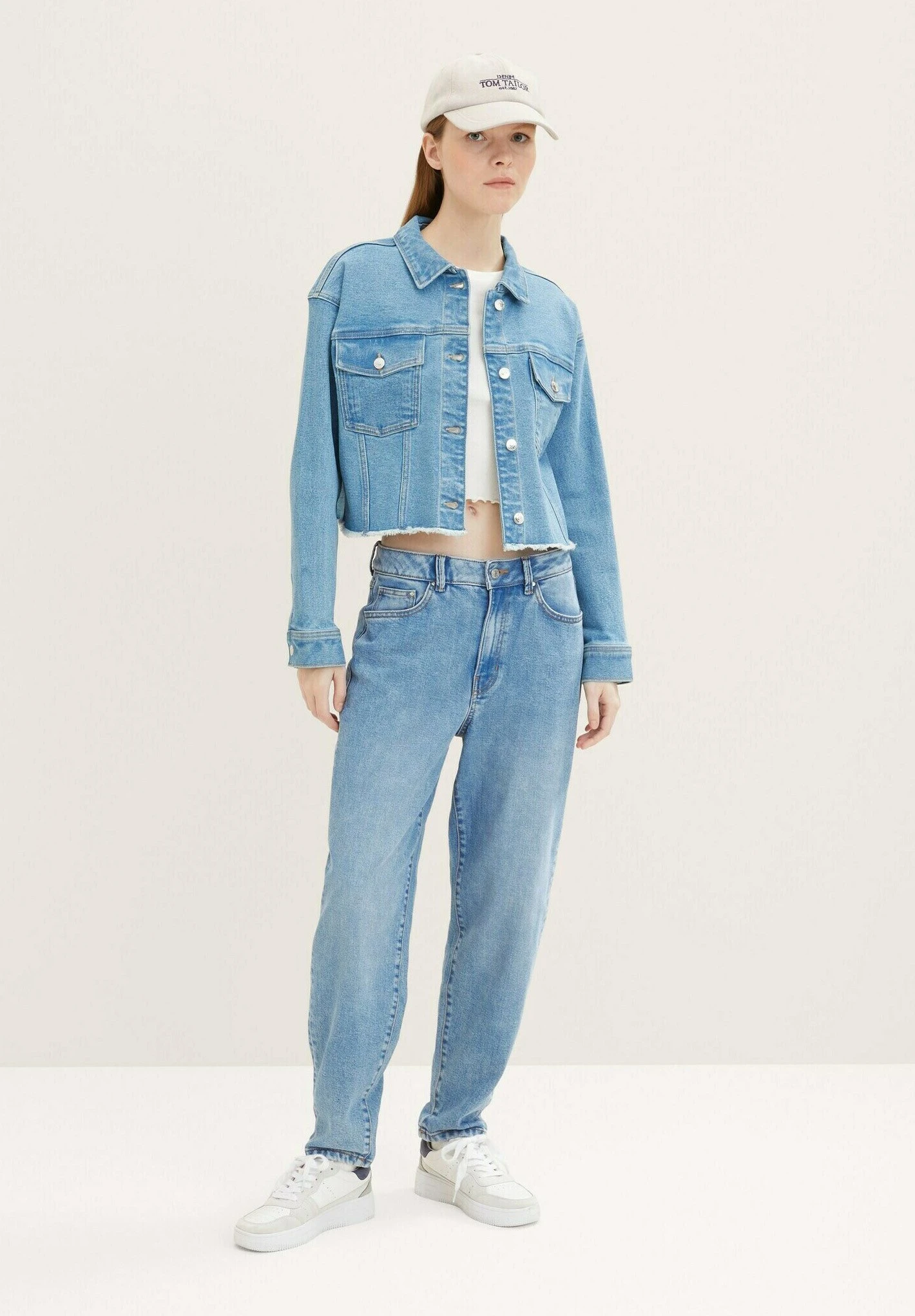TOM TAILOR Denim Cropped - Spijkerjas - Light Stone Bright Blue Denim 2 TOM TAILOR Denim Cropped - Spijkerjas - Light Stone Bright Blue Denim - Afbeelding 2