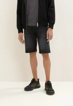 Tom Tailor Josh - Jeansshort - Dark Stone Black Black Denim