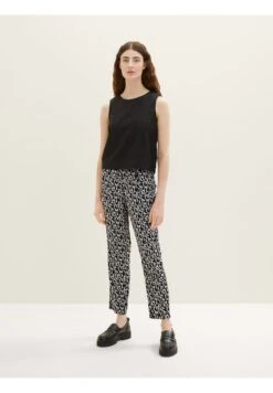 Tom Tailor Cropped - Broek - Black Small Abstract Design 13 Tom Tailor Cropped - Broek - Black Small Abstract Design -Tom Tailor 5eb959259fbd48ec9f6244a62ba812c8