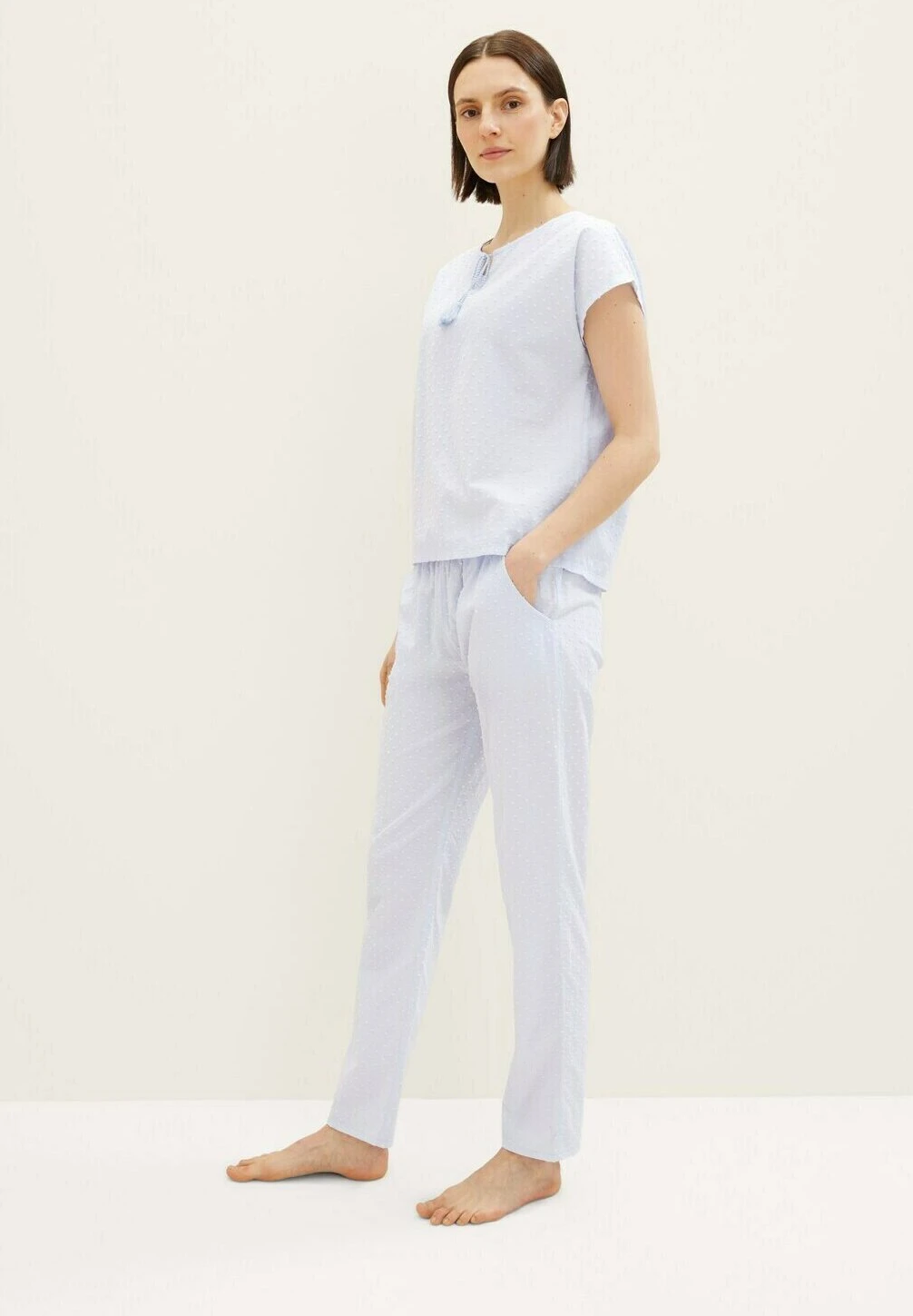 Tom Tailor Bodywear Mit Struktur - Pyjamabroek - Blue Light Dots 5 Tom Tailor Bodywear Mit Struktur - Pyjamabroek - Blue Light Dots - Afbeelding 5