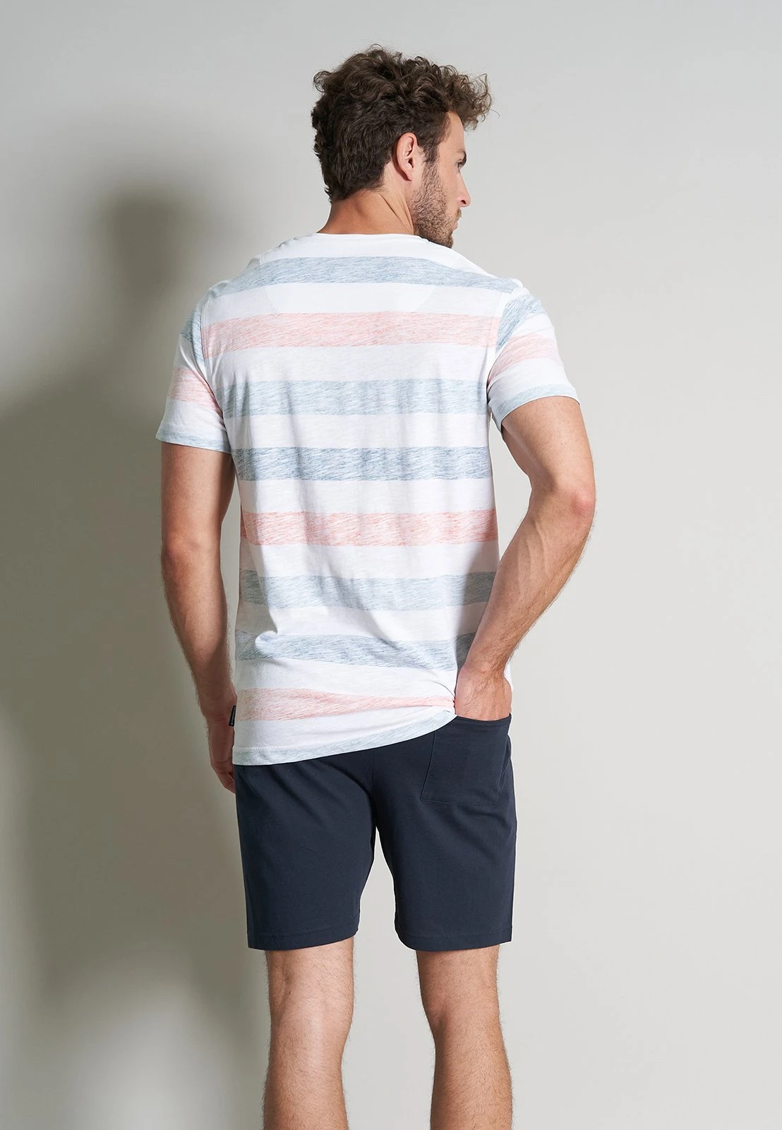 Tom Tailor Pyjama - Weiß Mittel Ringel 2 Tom Tailor Pyjama - Weiß Mittel Ringel - Afbeelding 2