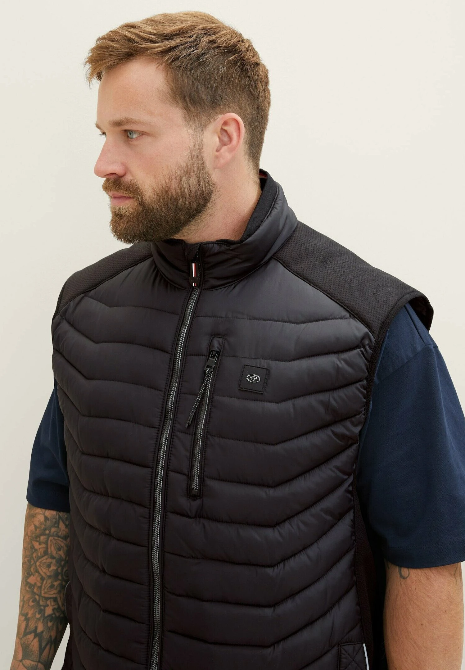Tom Tailor Plus - Hybrid - Bodywarmer - Black 3 Tom Tailor Plus - Hybrid - Bodywarmer - Black - Afbeelding 3