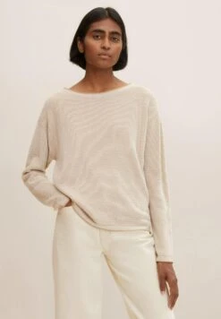 Tom Tailor Mit Struktur - Trui - Beige Bubble Structure