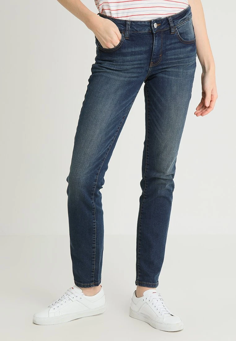 Tom Tailor Alexa - Slim Fit Jeans - Dark Stone Wash Denim Blue 1 Tom Tailor Alexa - Slim Fit Jeans - Dark Stone Wash Denim Blue