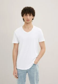TOM TAILOR Denim Im Doppelpack  - T-Shirt Basic - White -Tom Tailor 60d0c5215f864b938b6cad7ec6d51cc6