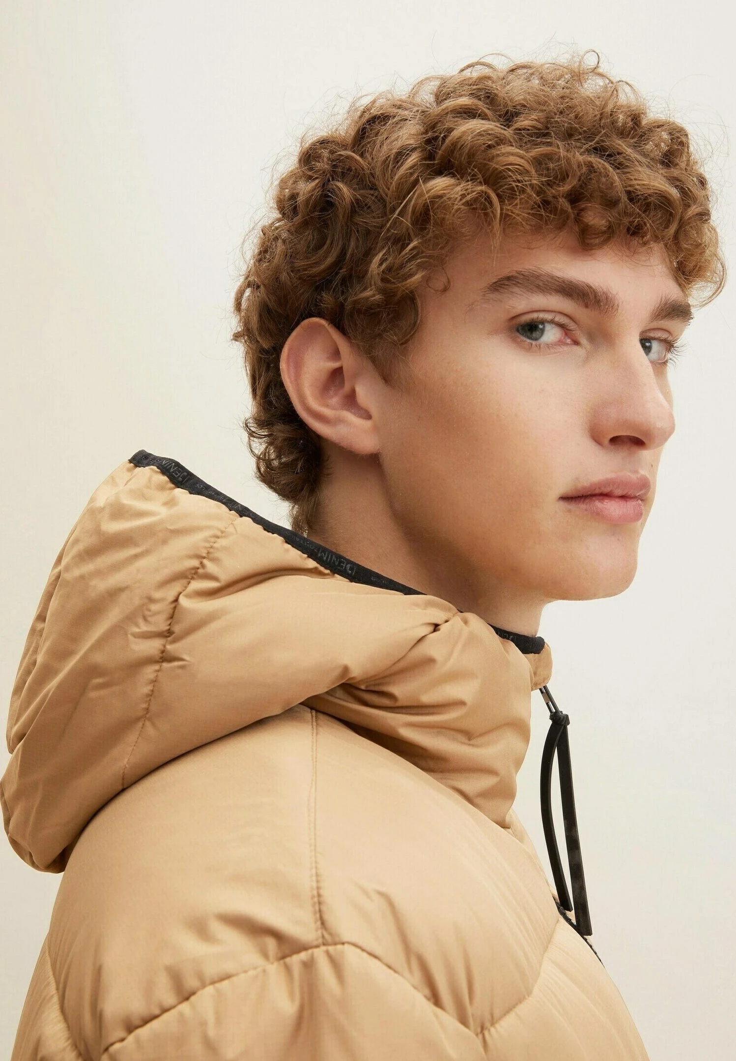 TOM TAILOR Denim Puffer - Winterjas - Splashed Clay Beige 4 TOM TAILOR Denim Puffer - Winterjas - Splashed Clay Beige - Afbeelding 4
