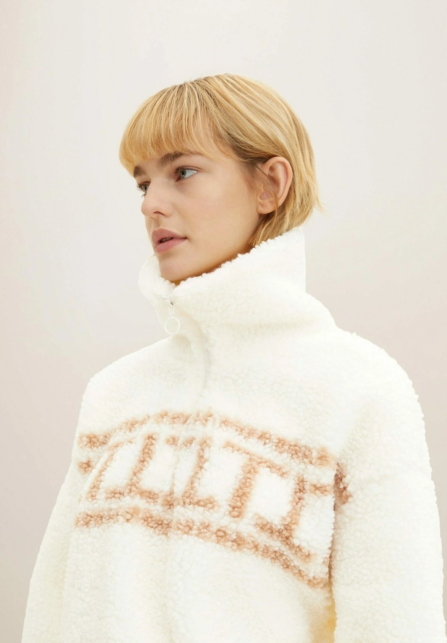 TOM TAILOR Denim Sweater - Gardenia White 4 TOM TAILOR Denim Sweater - Gardenia White - Afbeelding 4