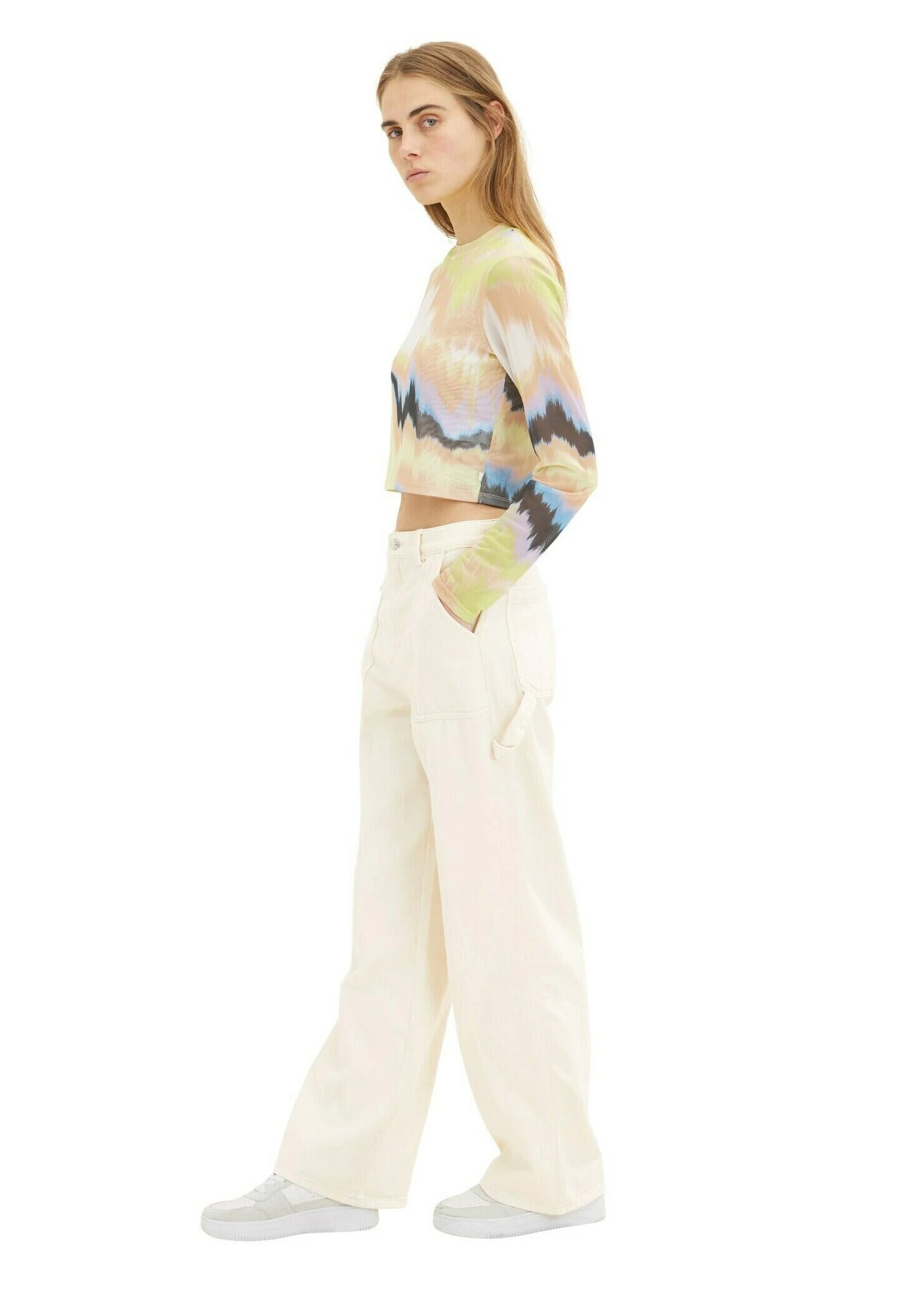 TOM TAILOR Denim Straight Fit - Straight Leg Jeans - Creme 5 TOM TAILOR Denim Straight Fit - Straight Leg Jeans - Creme - Afbeelding 5