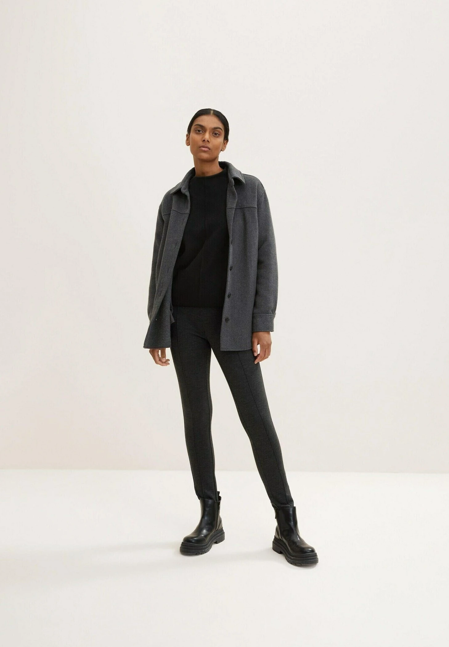 Tom Tailor Legging - Evident Anthracite Melange 2 Tom Tailor Legging - Evident Anthracite Melange - Afbeelding 2