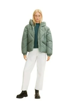 TOM TAILOR Denim Cosy Mock Neck - Trui - Green Dust Melange 27 TOM TAILOR Denim Cosy Mock Neck - Trui - Green Dust Melange -Tom Tailor 634699830781445d9daa0a2212cbca45