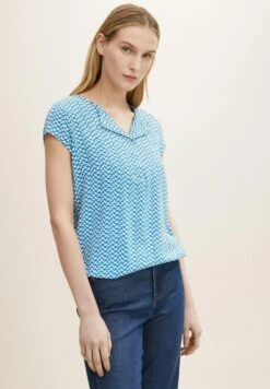 Tom Tailor Blouse- Blouse - Blue Minimal Design