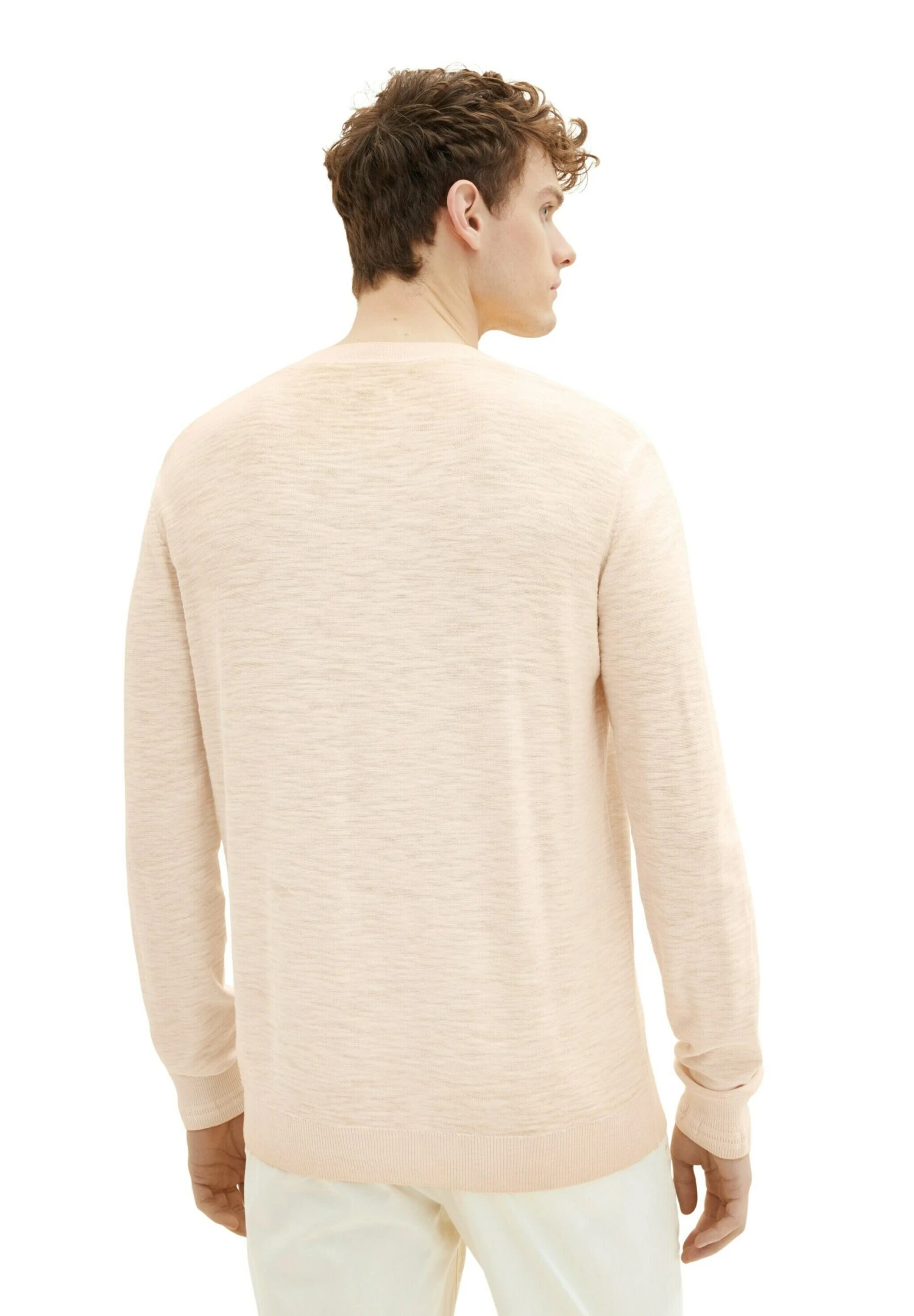 Tom Tailor Mit V-Ausschnitt - Trui - Washed Out Orange 3 Tom Tailor Mit V-Ausschnitt - Trui - Washed Out Orange - Afbeelding 3