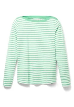 TOM TAILOR Denim Contrast Neck - Longsleeve - White Green Stripe 39 TOM TAILOR Denim Contrast Neck - Longsleeve - White Green Stripe -Tom Tailor 65afd80ad33445f7b92a2e86049327ab