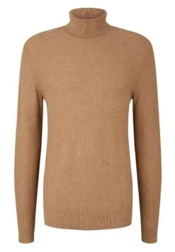 Tom Tailor Strukturierter Rollkragen - Trui - Havana Brown Melange -Tom Tailor 65f91941596d41e38a0f1e176c7d7bd9
