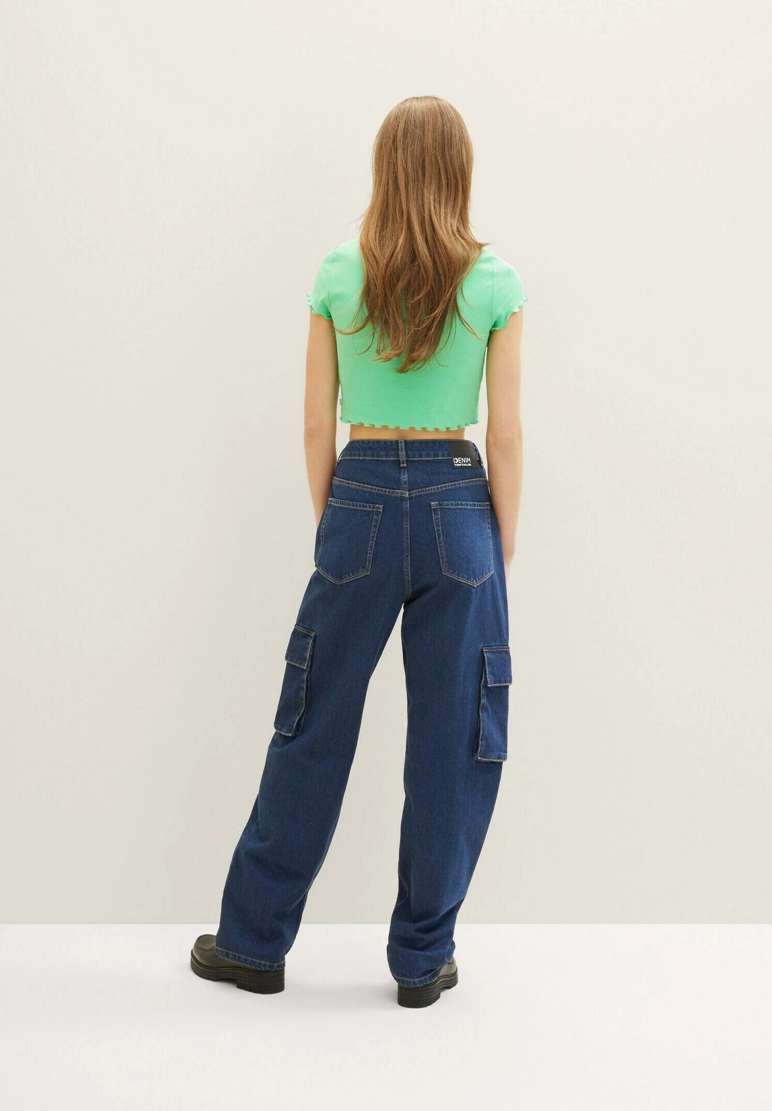 TOM TAILOR Denim Baggy - Straight Leg Jeans - Clean Dark Stone Blue Denim 3 TOM TAILOR Denim Baggy - Straight Leg Jeans - Clean Dark Stone Blue Denim - Afbeelding 3