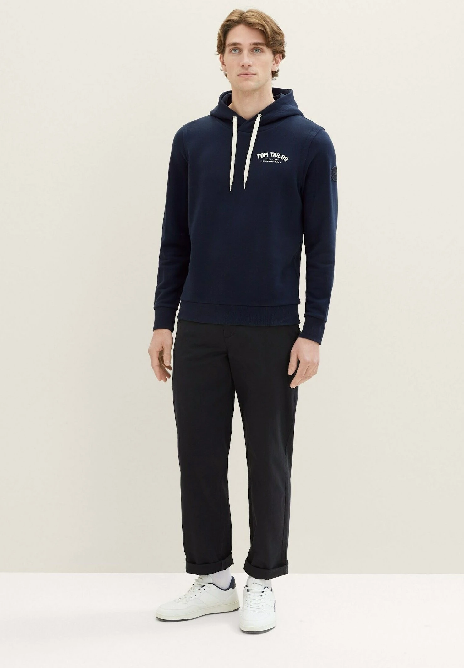 Tom Tailor Mit Logo Print - Hoodie - Sky Captain Blue 2 Tom Tailor Mit Logo Print - Hoodie - Sky Captain Blue - Afbeelding 2