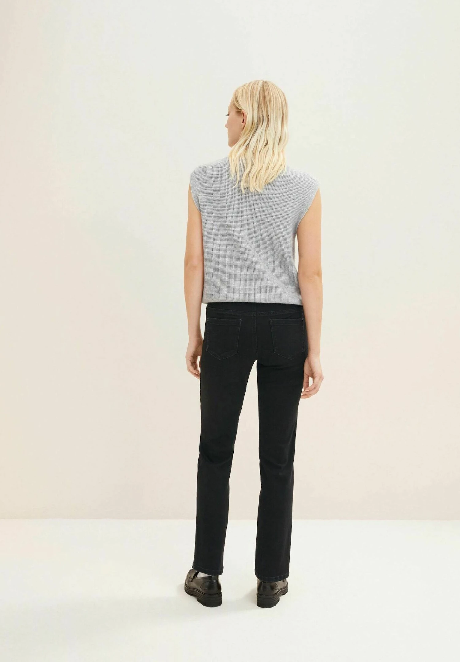 Tom Tailor Alexa- Straight Leg Jeans - Black Denim 3 Tom Tailor Alexa- Straight Leg Jeans - Black Denim - Afbeelding 3