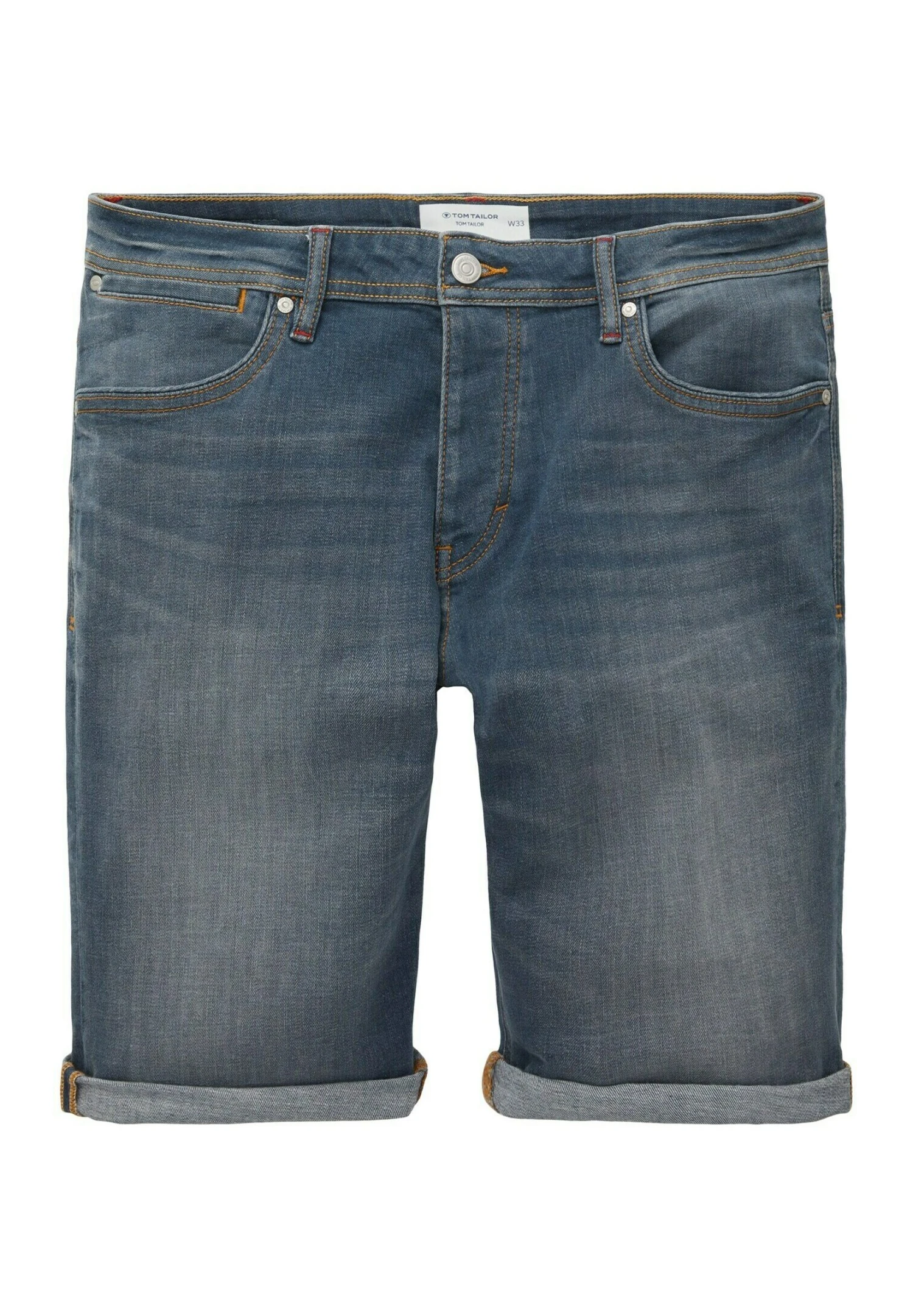 Tom Tailor Josh- Jeansshort - Dark Stone Blue Grey Denim 9 Tom Tailor Josh- Jeansshort - Dark Stone Blue Grey Denim - Afbeelding 9