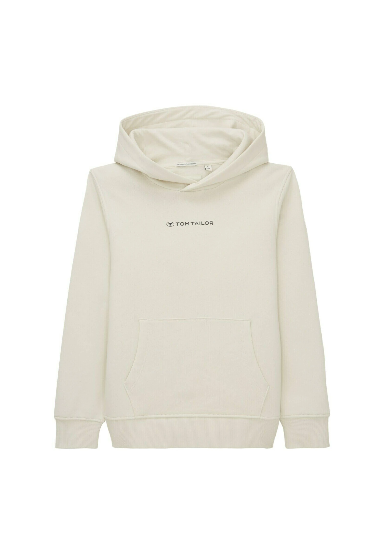 Tom Tailor Mit Logo - Hoodie - Greyish White 1 Tom Tailor Mit Logo - Hoodie - Greyish White