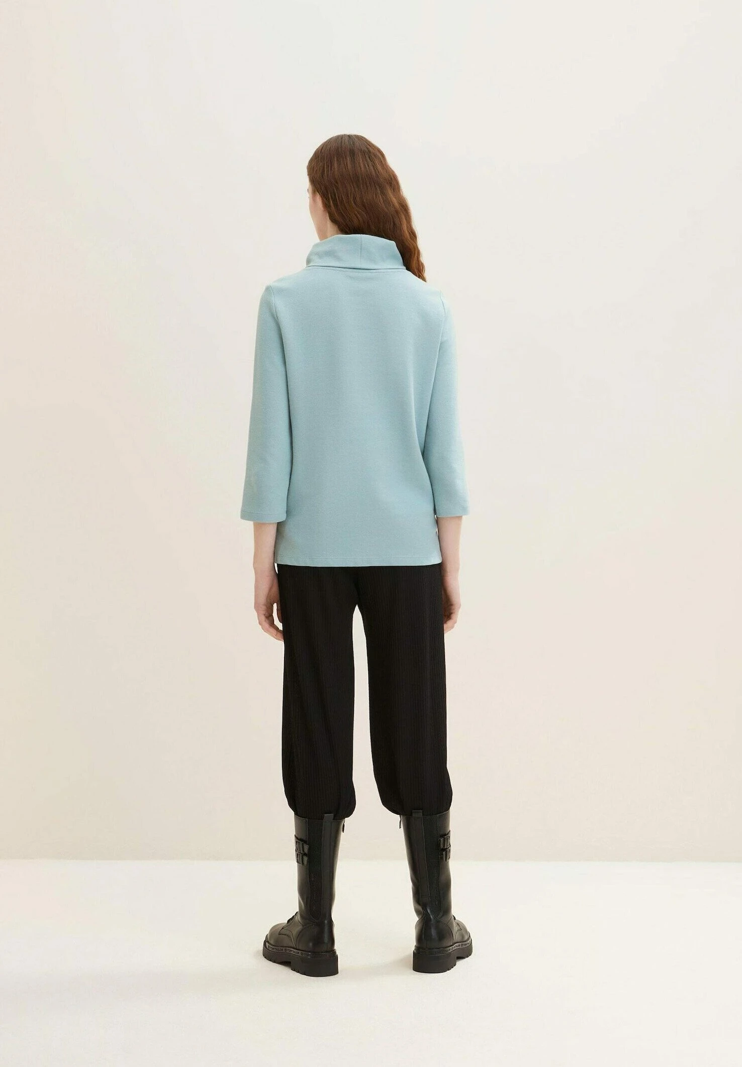 Tom Tailor Mit Rollkragen - Longsleeve - Tourmaline 3 Tom Tailor Mit Rollkragen - Longsleeve - Tourmaline - Afbeelding 3