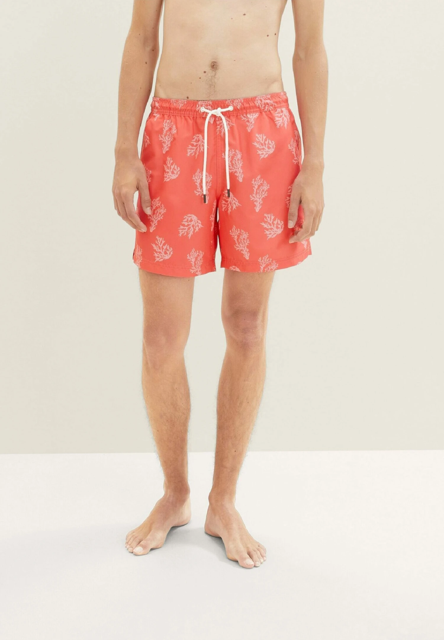 TOM TAILOR Denim Mit Allover-Print - Zwemshorts - Red White Big Coral Print 5 TOM TAILOR Denim Mit Allover-Print - Zwemshorts - Red White Big Coral Print - Afbeelding 5