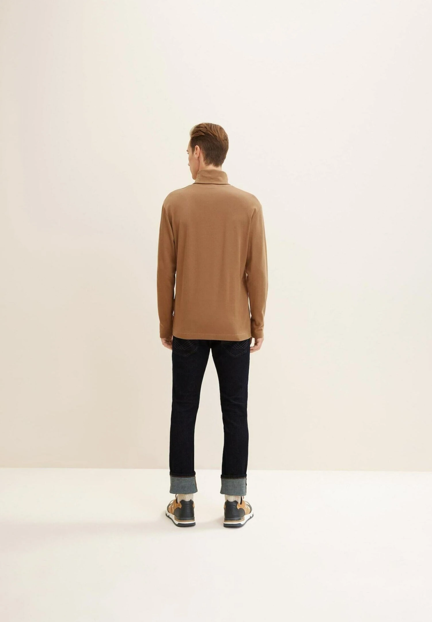 Tom Tailor Longsleeve Turtle Neck - Longsleeve - Otter Brown 3 Tom Tailor Longsleeve Turtle Neck - Longsleeve - Otter Brown - Afbeelding 3