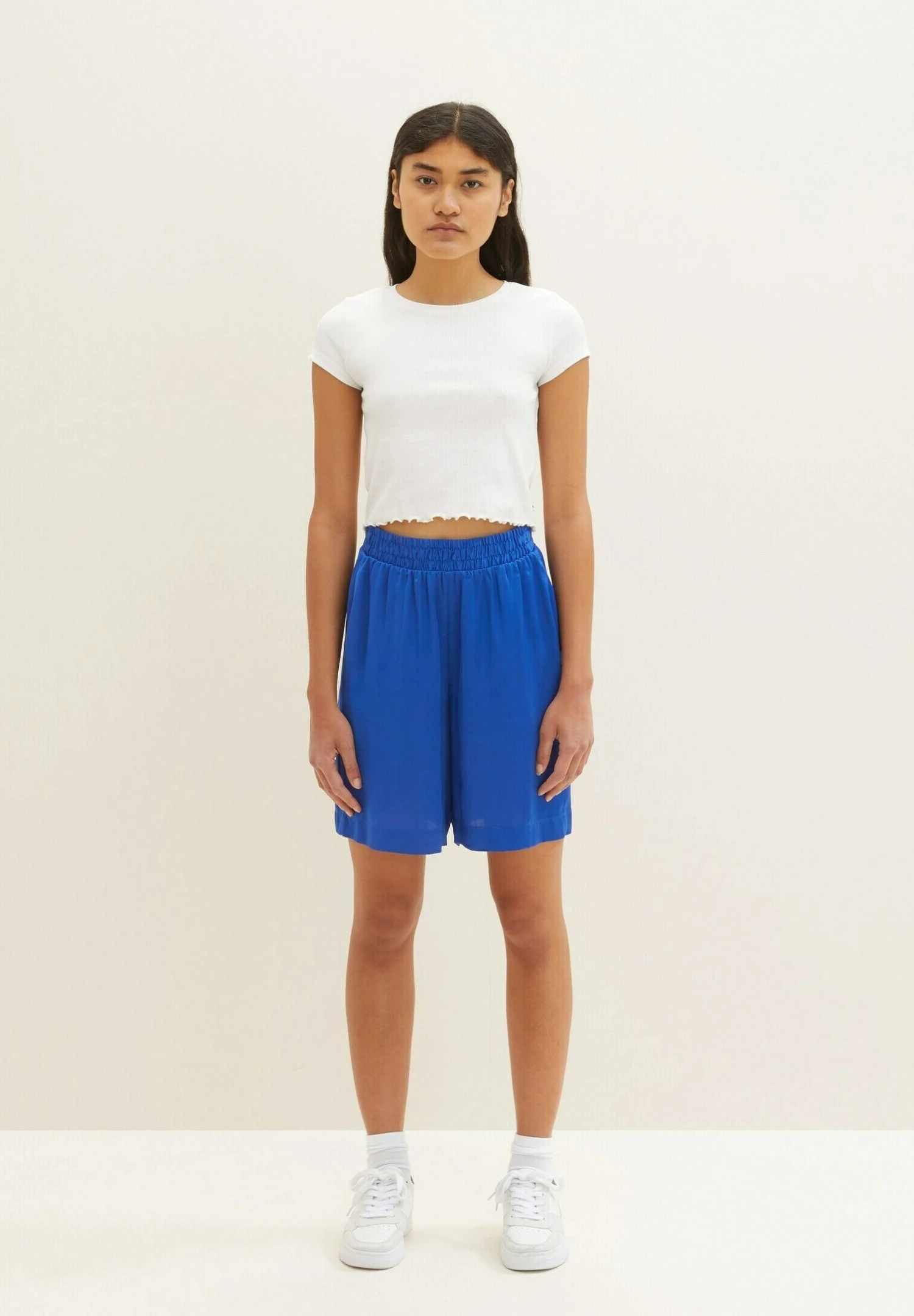 TOM TAILOR Denim Mit Elastischem Bund - Shorts - Shiny Royal Blue 7 TOM TAILOR Denim Mit Elastischem Bund - Shorts - Shiny Royal Blue - Afbeelding 7