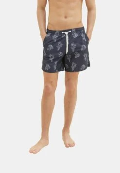 TOM TAILOR Denim Mit Allover-Print - Zwemshorts - Black White Big Coral Print