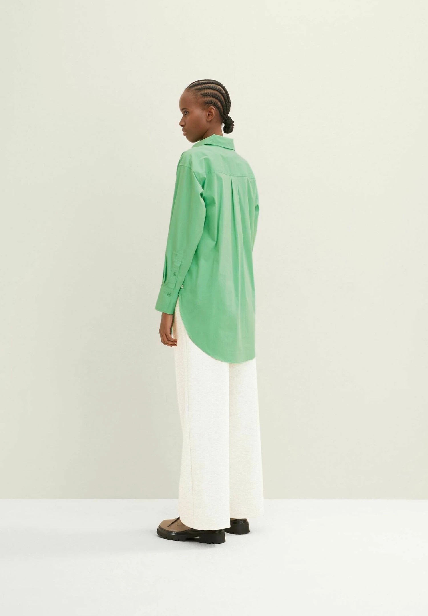TOM TAILOR Denim Overhemdblouse - Strong Green 3 TOM TAILOR Denim Overhemdblouse - Strong Green - Afbeelding 3