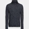 Tom Tailor Cosy Cable Turtle Neck - Trui - Navy Melange