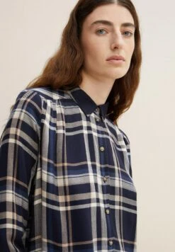 Tom Tailor Overhemdblouse - Navy Blue/Beige Check 11 Tom Tailor Overhemdblouse - Navy Blue/Beige Check -Tom Tailor 6903f1c851d54dffb4c718aa0e3e8efd