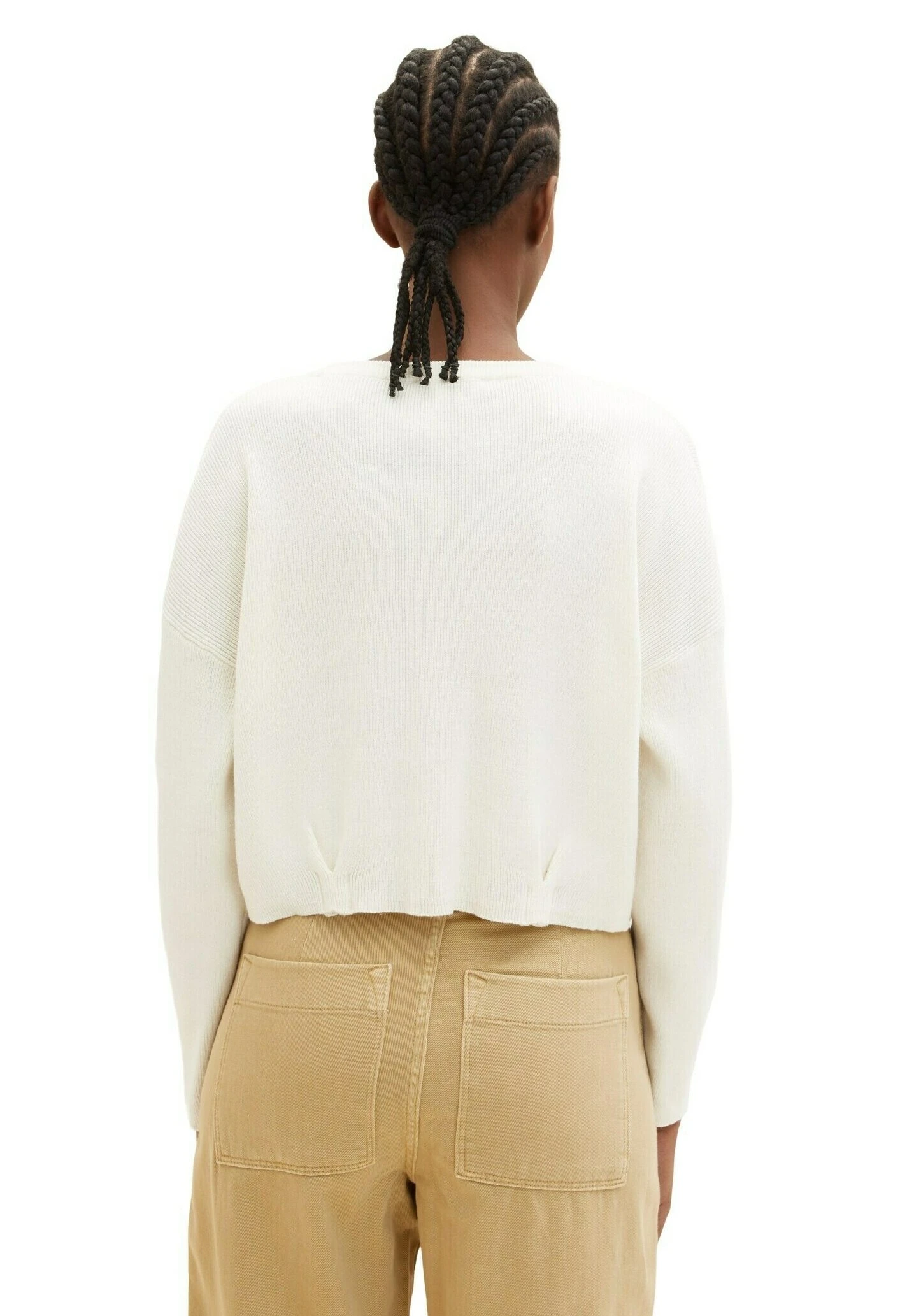 TOM TAILOR Denim Basic - Trui - Gardenia White 8 TOM TAILOR Denim Basic - Trui - Gardenia White - Afbeelding 8