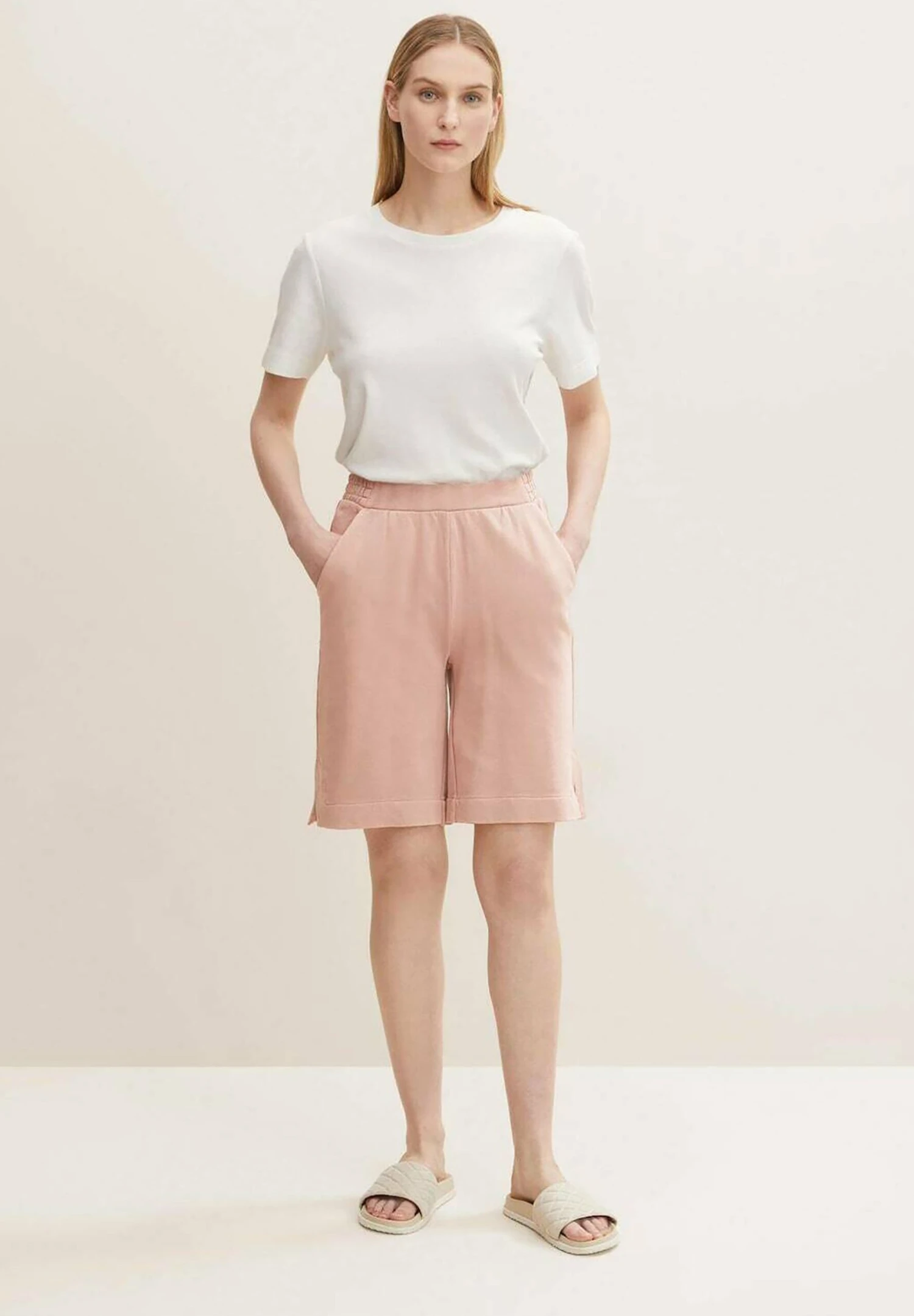 Tom Tailor Gemütliche- Shorts - Nude Rose 1 Tom Tailor Gemütliche- Shorts - Nude Rose