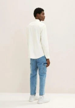 TOM TAILOR Denim Strukturiertes - Overhemd - Soft Light Beige -Tom Tailor 6a4805c287f74eef8bf715c4a374e570