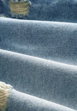 TOM TAILOR Denim Jeansshort - Destroyed Light Stone Blue Den -Tom Tailor 6abcfc5e65284f2f9702cb907e677bf3