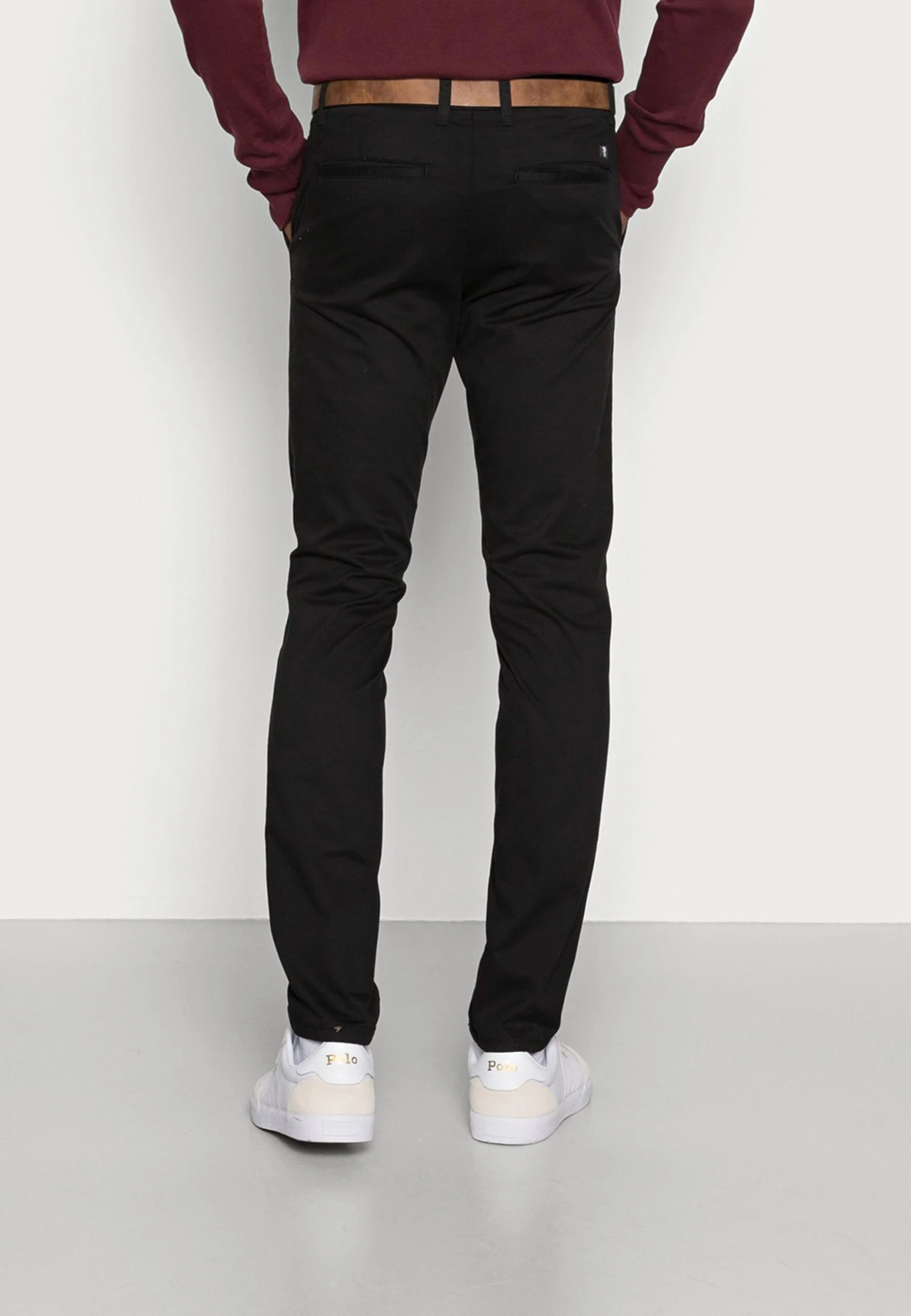 TOM TAILOR Denim With Belt - Chino - Black 3 TOM TAILOR Denim With Belt - Chino - Black - Afbeelding 3