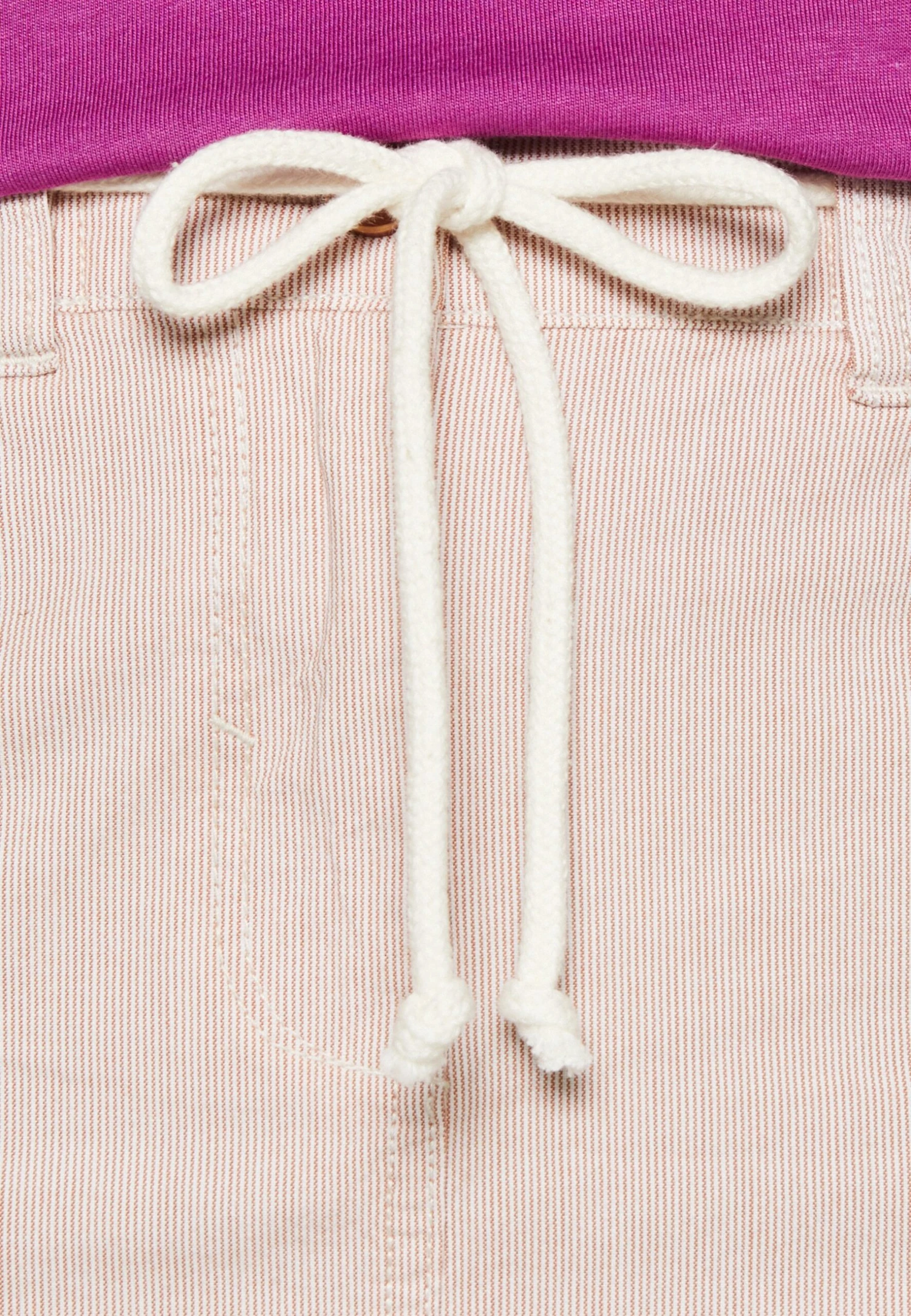 Tom Tailor Skirt Chino String Detail - Minirok - Terracotta/Offwhite 4 Tom Tailor Skirt Chino String Detail - Minirok - Terracotta/Offwhite - Afbeelding 4