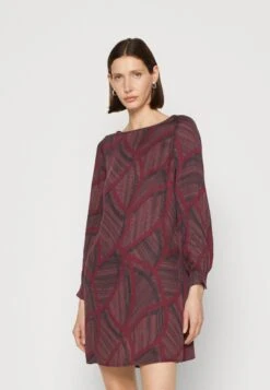 Tom Tailor Dress With Sleeve Details - Jurk - Dark Red
